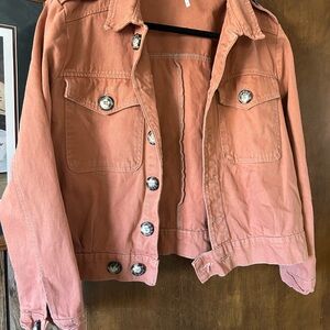 Free People Rust Jean Jacket